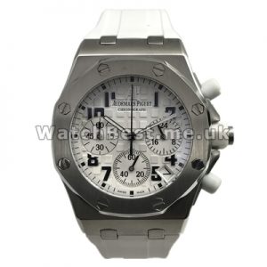 Pure White Dials And White Straps Audemars Piguet Royal Oak Offshore Fake Watches Online Sale