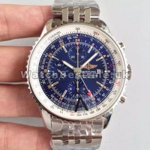 Charming Blue Dials And Steel Bracelets Male Breitling Navitimer 7750 Replica Watches For Sale