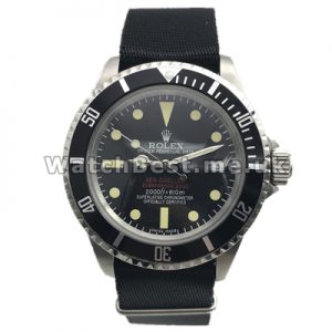 Smooth Black Nylon Straps Male Rolex Restoring Ancient Ways Copy Watches With Black Bezels