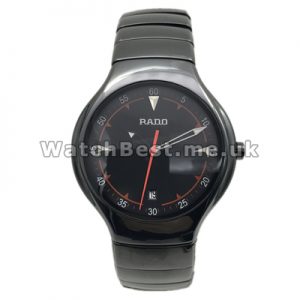 Mysterious Swiss Male Quartz Movements Rado True Fake Watches With Black Ceramic Cases Online