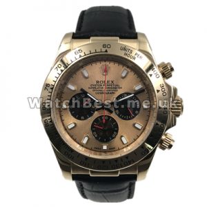 Luxury Gold Dials Swiss Male Rolex Daytona Fake Watches With Gold Steel Cases Online Sale