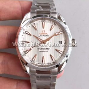 Steady Swiss Automatic Movements Male Omega Seamaster Aqua Terra 150M Fake Watches With White Dials