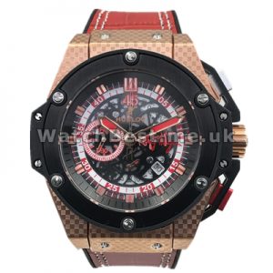 Stylish Male Red Straps 46MM Replica Hublot Watches With Red Dials For Hot Sale