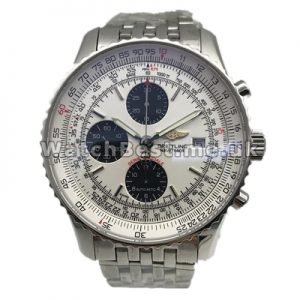 Male Swiss 42MM Steel Cases Breitling Navitimer Copy Watches Sale With White Dials