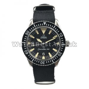 Typical Black Dials And Black Nylon Straps Copy Omega Seamaster Watches Sale For Men