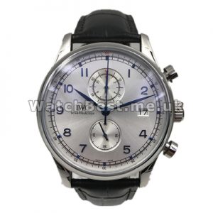 Modern Blue Hands And Arabic Numerals Male Copy IWC Portuguese Watches With Quartz Movements