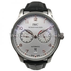 Distinctive Swiss Male 43MM IWC Portuguese Replica Watches With Gold Arabic Numerals