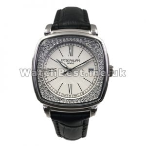 Gorgeous Female 30MM Quartz Movements Replica Patek Philippe Complicated Watches With Diamonds