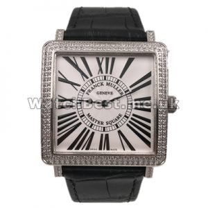 New Male Quartz Movements Franck Muller Master Square Fake Watches Online With Steel Cases Set Auger