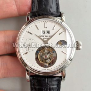 42MM Male Steel Fake Patek Philippe Tourbillon Manual-winding Watches